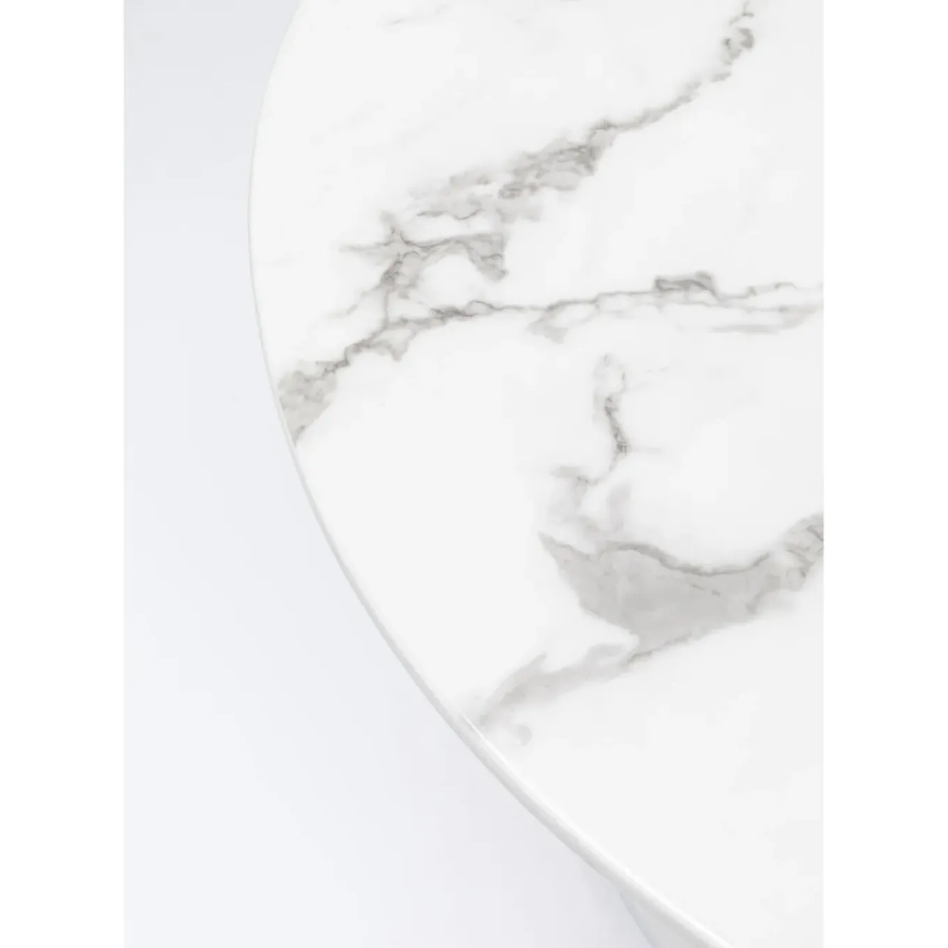 Table Veneto Marbre Blanc O110Cm