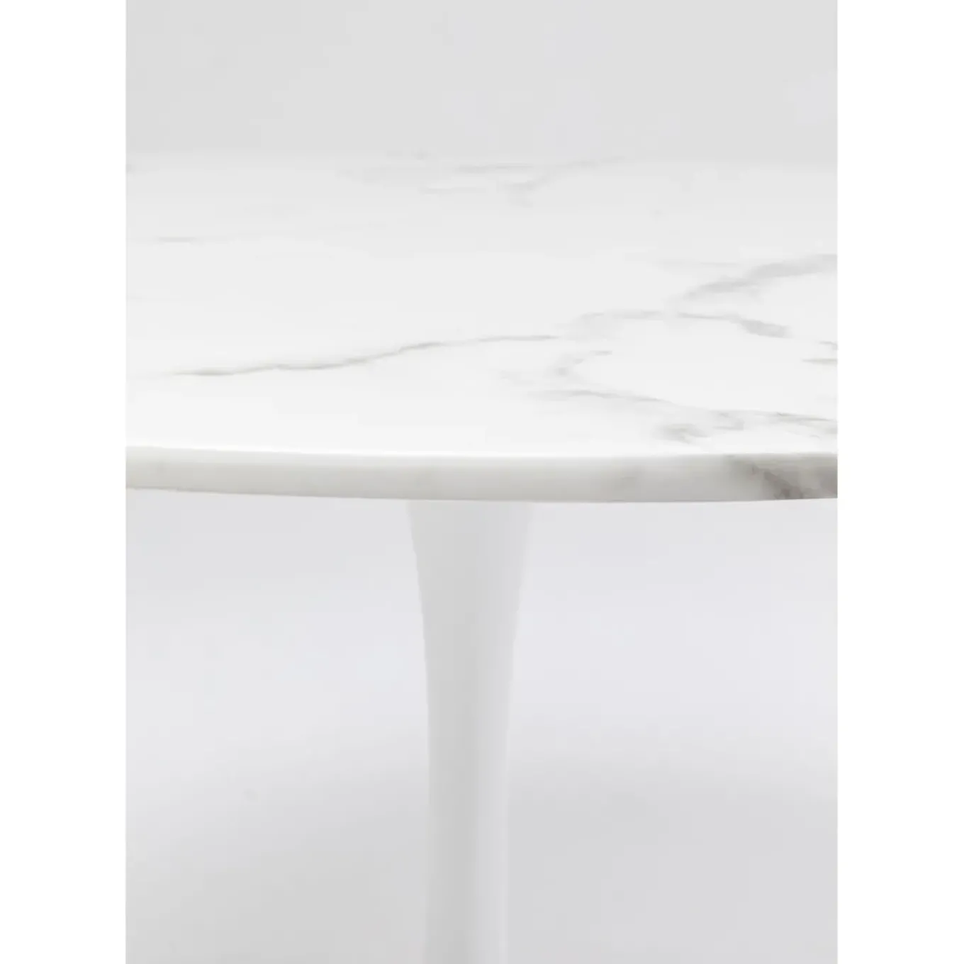 Table Veneto Marbre Blanc O110Cm