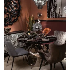 Table Volcano Argente O120Cm