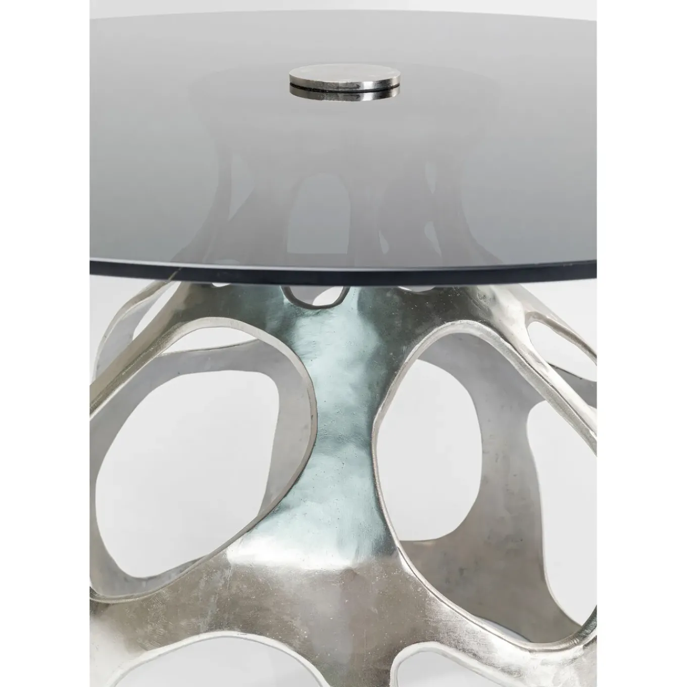 Table Volcano Argente O120Cm