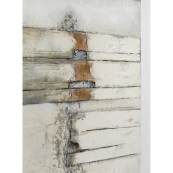 Tableau Acrylique Abstract Gris Line Two 120X150Cm