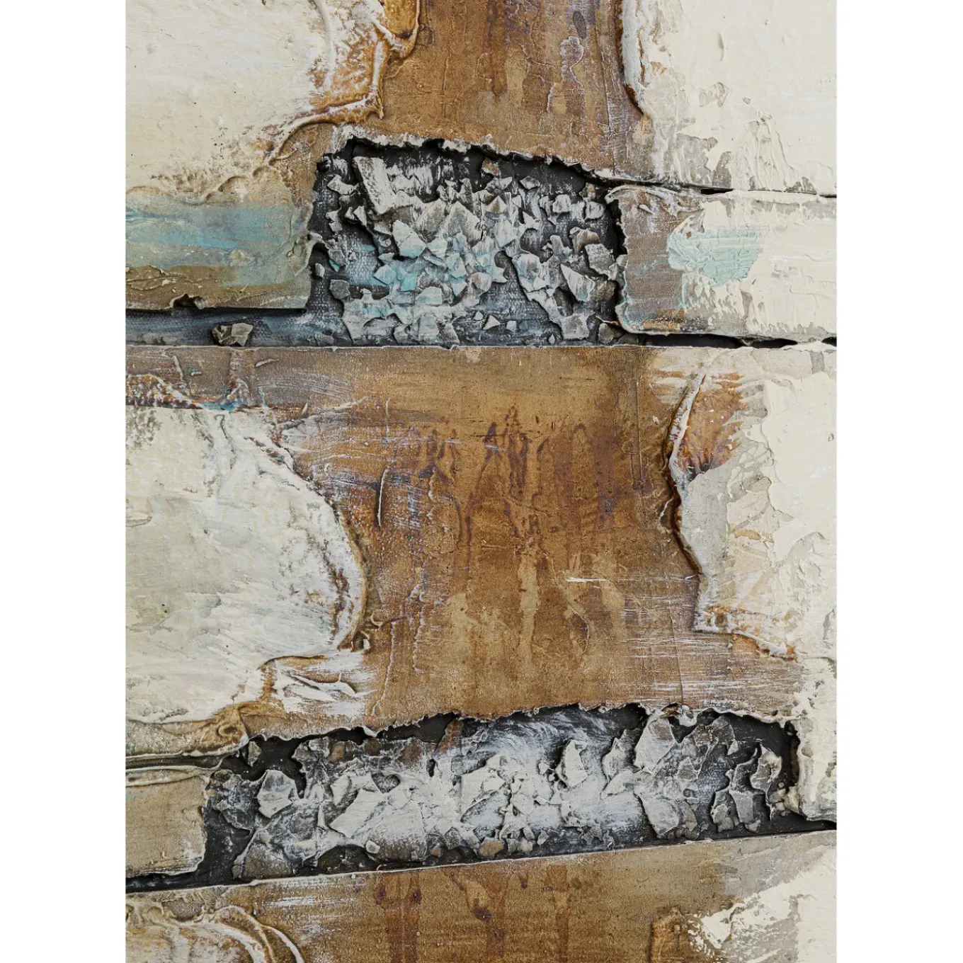 Tableau Acrylique Abstract Gris Line Two 120X150Cm