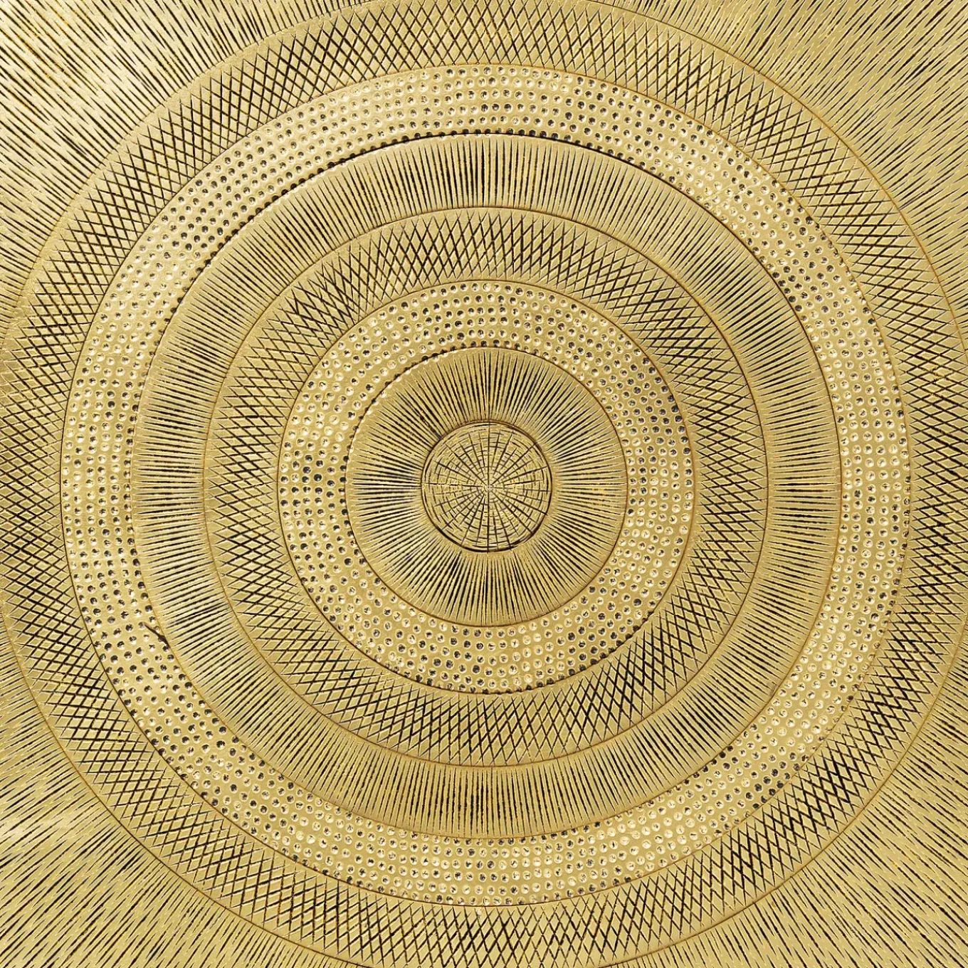 Tableau Décoratif Art Circle Dore 120X120