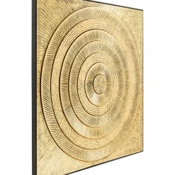 Tableau Décoratif Art Circle Dore 120X120