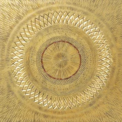 Tableau Décoratif Art Geometric Circle Dore 120X12