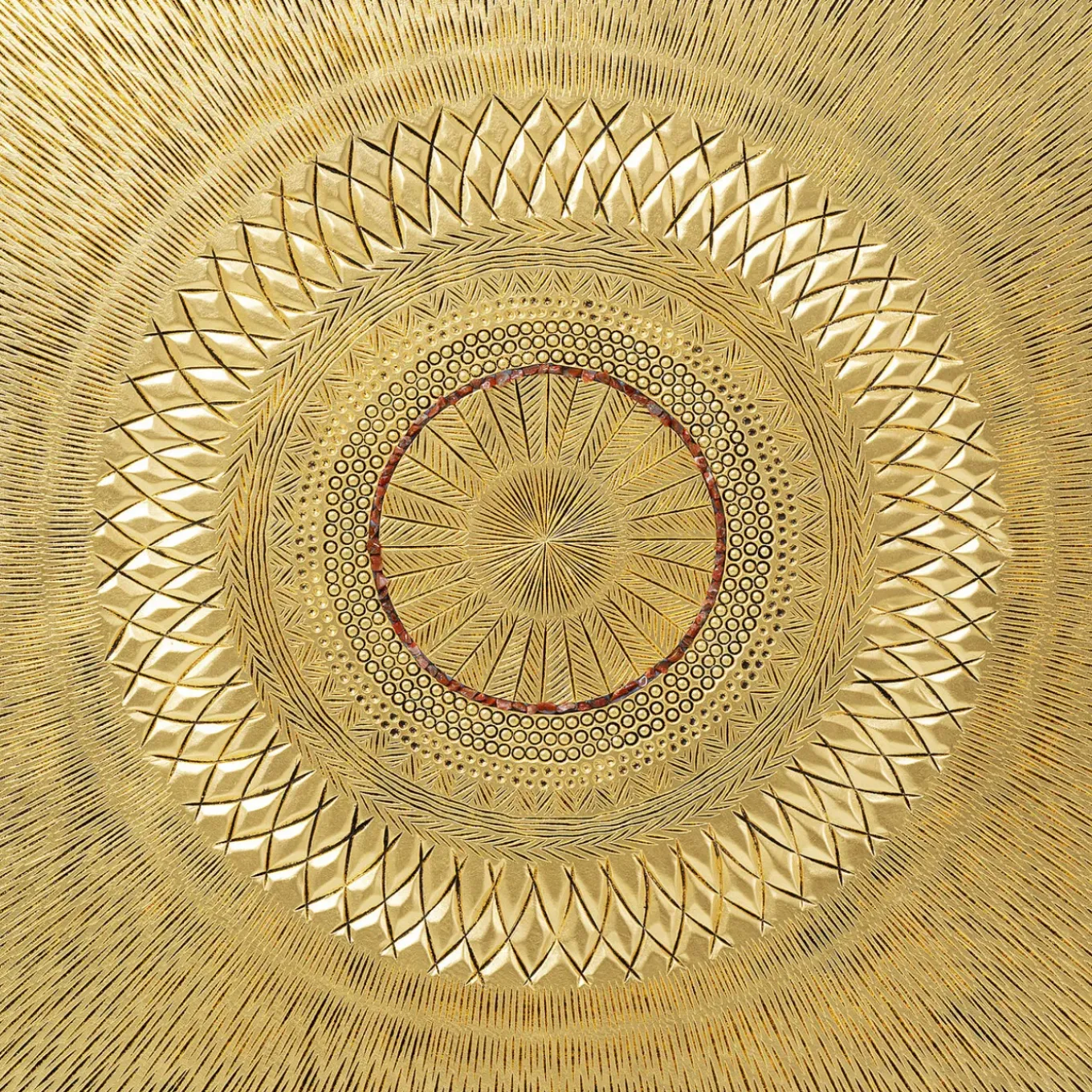 Tableau Décoratif Art Geometric Circle Dore 120X12