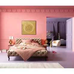 Tableau Décoratif Art Geometric Circle Dore 120X12