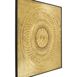 Tableau Décoratif Art Geometric Circle Dore 120X12
