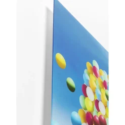 Tableau En Verre Balloon Elephant 100X150Cm