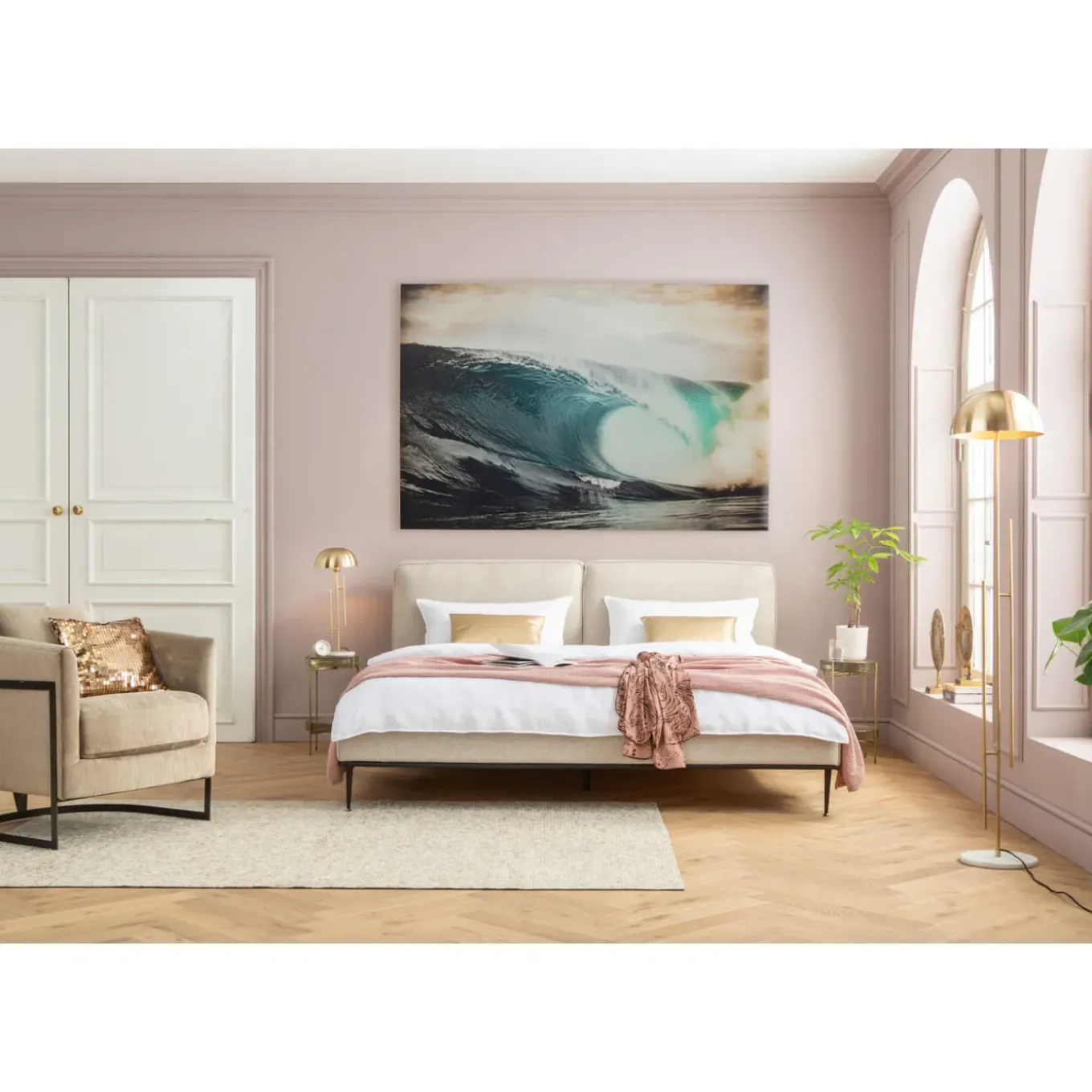 Tableau En Verre Big Wave 180X120Cm