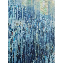 Tableau En Verre 3D Future City 150X100Cm