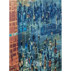 Tableau En Verre 3D Future City 150X100Cm