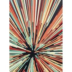 Tableau En Verre 3D Light Speed 100X100Cm