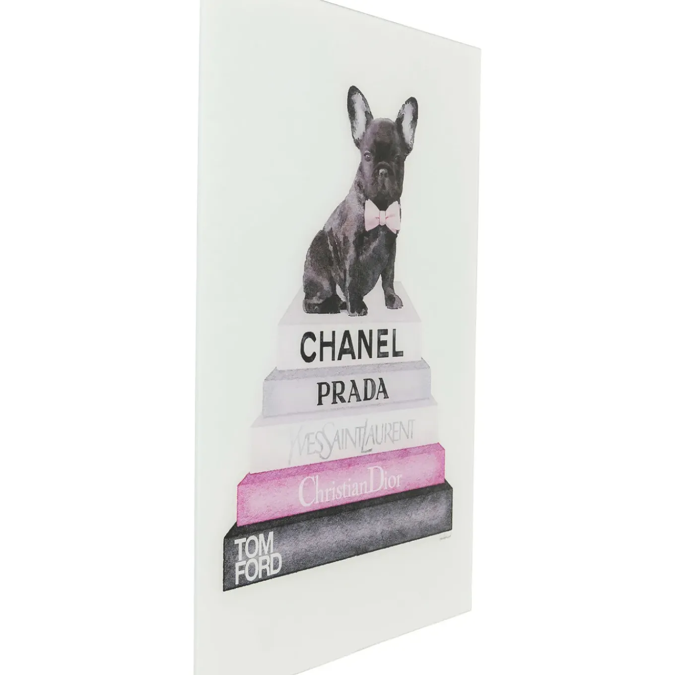 Tableau En Verre Fashion Dog 60X80Cm