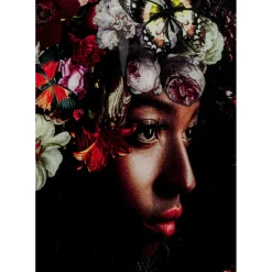 Tableau En Verre Flowery Shoulder View 150X100Cm