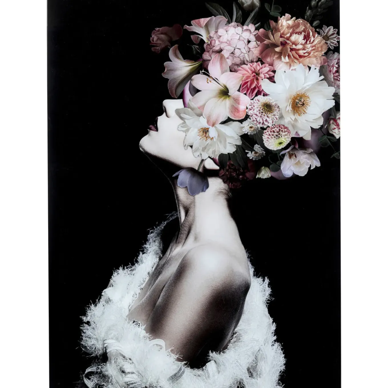 Tableau En Verre Flowery Beauty 80X120Cm