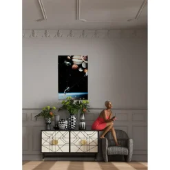 Tableau En Verre Flying Astronaut 100X150Cm