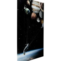 Tableau En Verre Flying Astronaut 100X150Cm