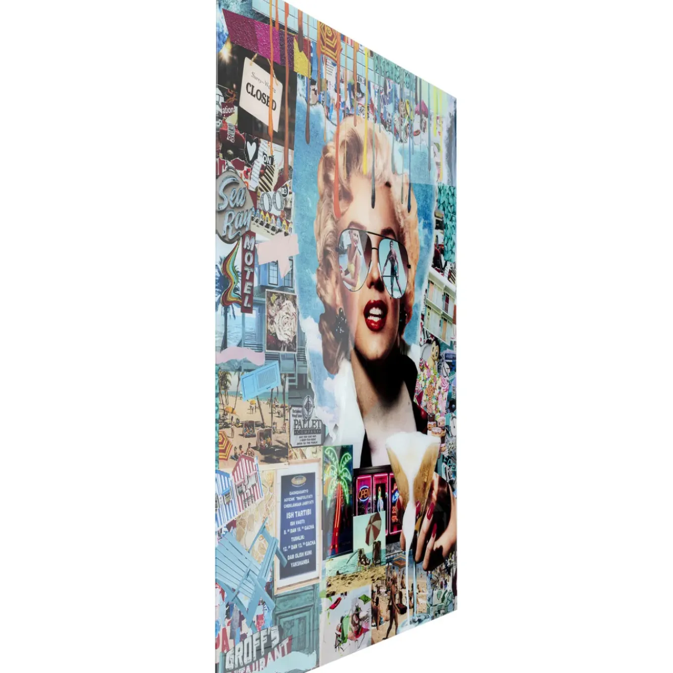 Tableau En Verre Holiday In The 60S 120X150Cm