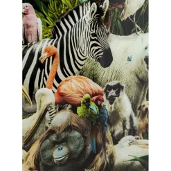 Tableau En Verre Jungle Animals O120Cm