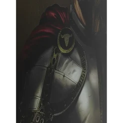 Tableau En Verre Knight Cow 120X120