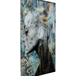 Tableau En Verre Lady Flower 100X150Cm