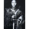 Tableau En Verre Lady Knight 100X150Cm