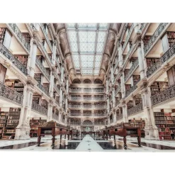 Tableau En Verre Library 150X100Cm