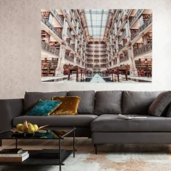 Tableau En Verre Library 150X100Cm
