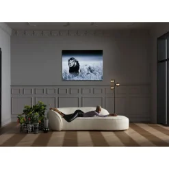 Tableau En Verre Lion King Standing 160X120Cm