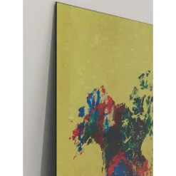 Tableau En Verre Metallic Colourful Map 150X100Cm