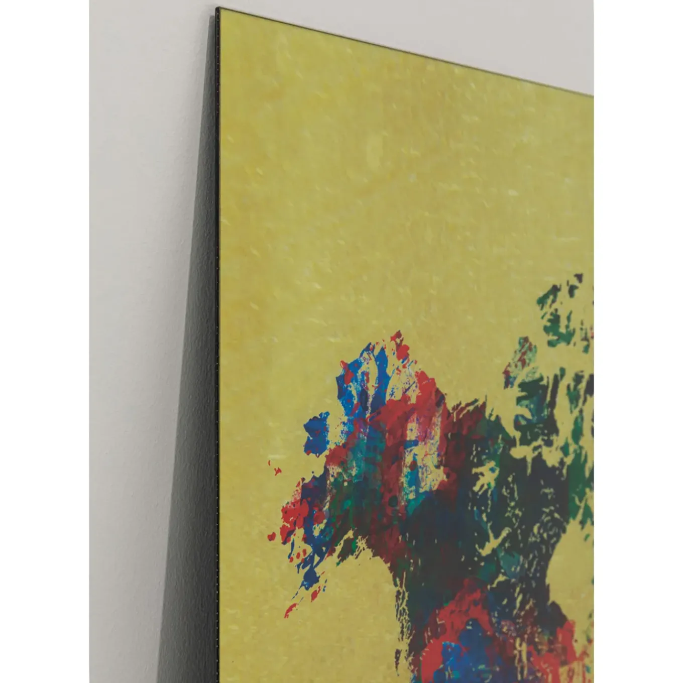 Tableau En Verre Metallic Colourful Map 150X100Cm
