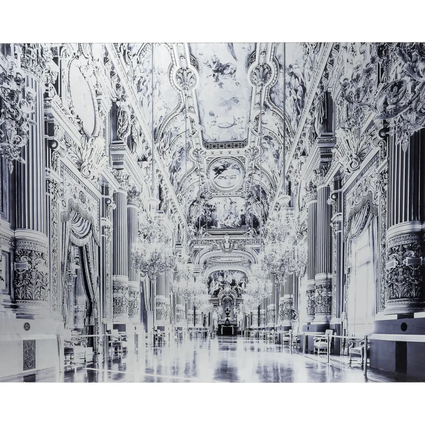 Tableau En Verre Metallic Versailles 180X120Cm
