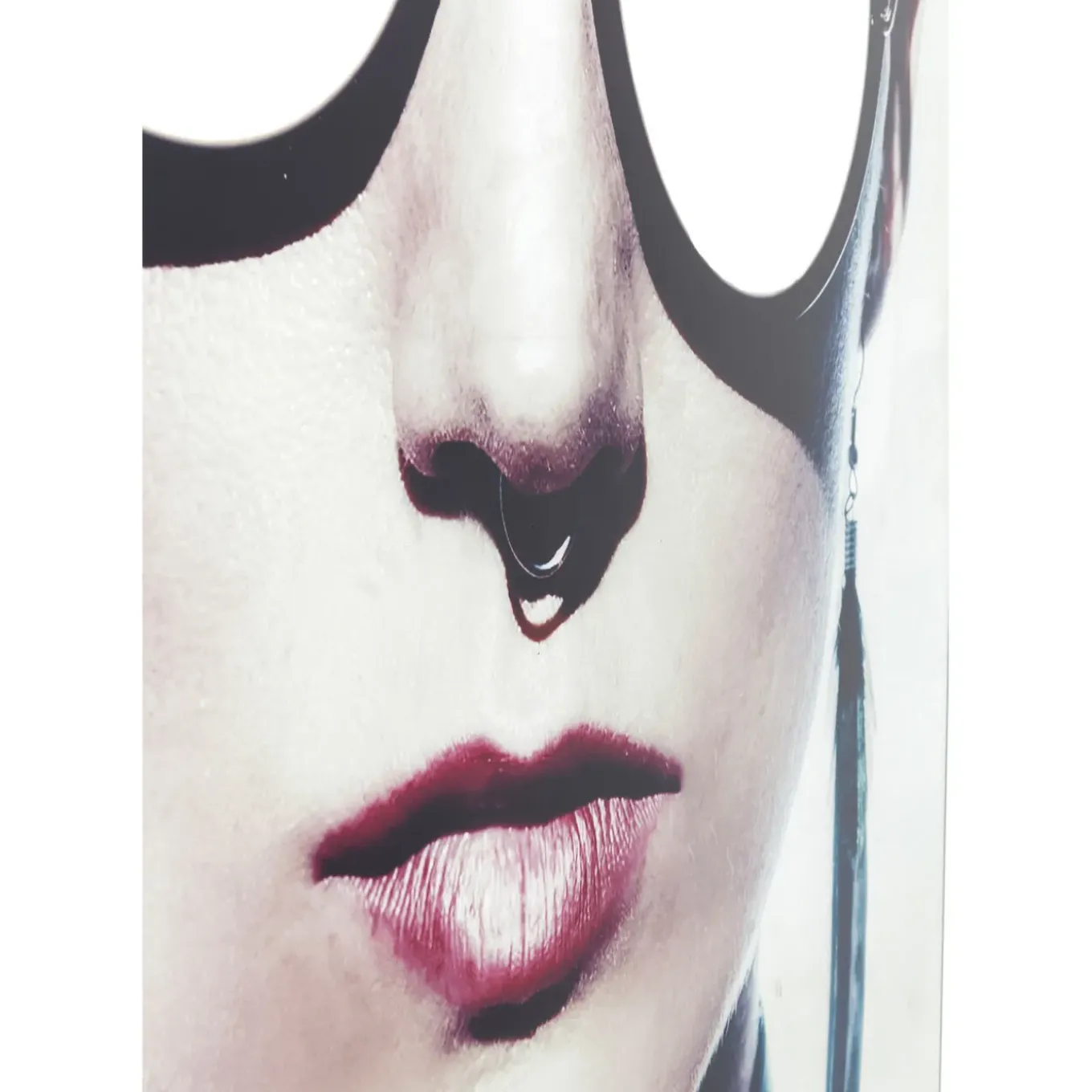 Tableau En Verre Metallic Girlie 120X120Cm