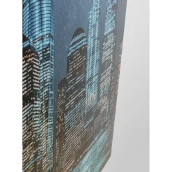 Tableau En Verre Night Skyline 90X120Cm