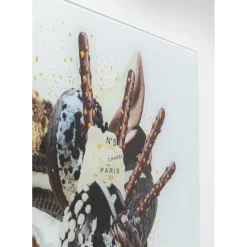 Tableau En Verre Rich Ice Cream 60X80Cm