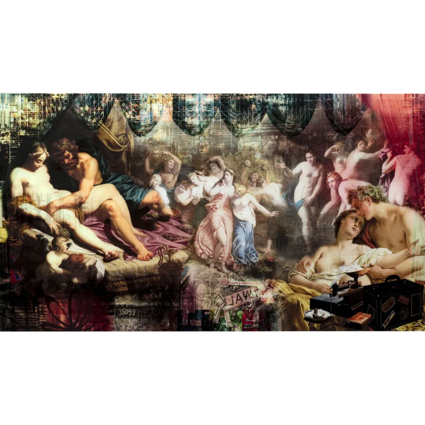 Tableau En Verre Rock N Roll 180X90Cm