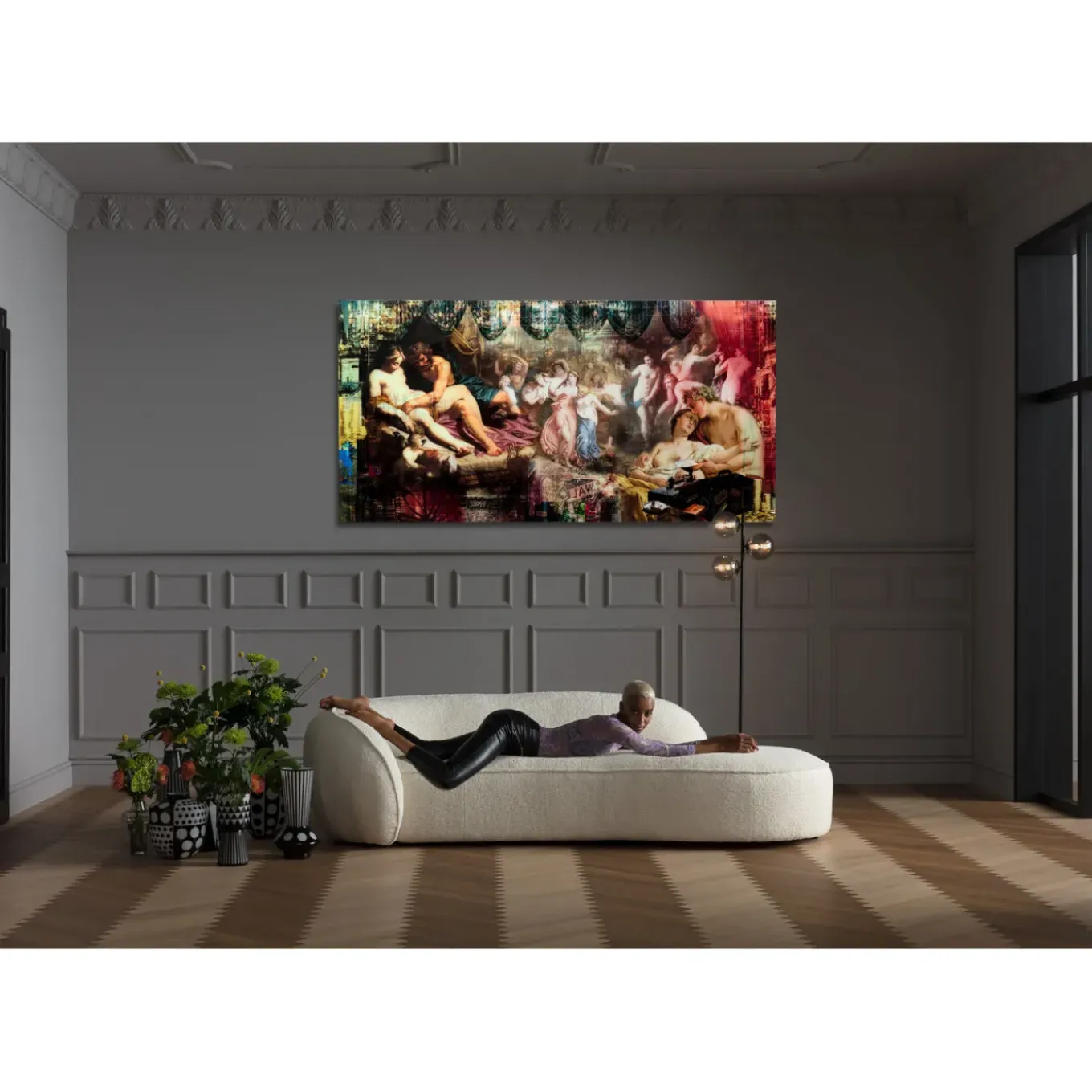 Tableau En Verre Rock N Roll 180X90Cm