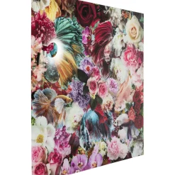 Tableau En Verre Rose Paradise 3D 120X120Cm