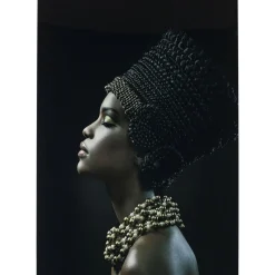Tableau En Verre Royal Headdress Profile 100X150Cm