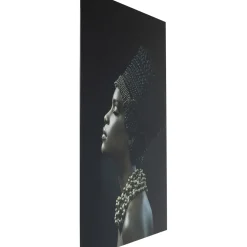 Tableau En Verre Royal Headdress Profile 100X150Cm