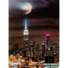 Tableau En Verre Skyline Moon 80X120Cm