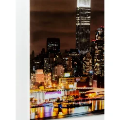 Tableau En Verre Skyline Moon 80X120Cm