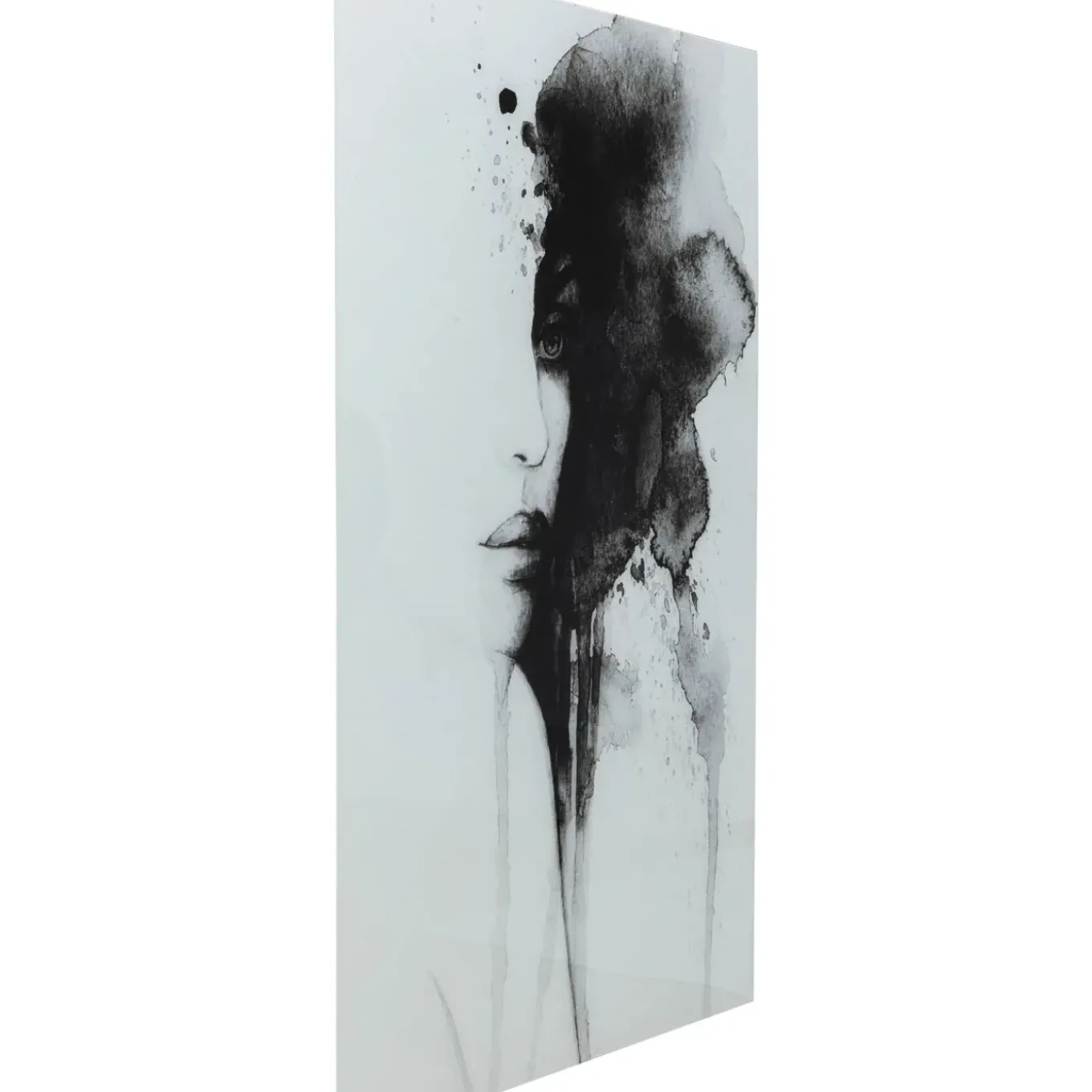 Tableau En Verre Smokey Face 100X150Cm