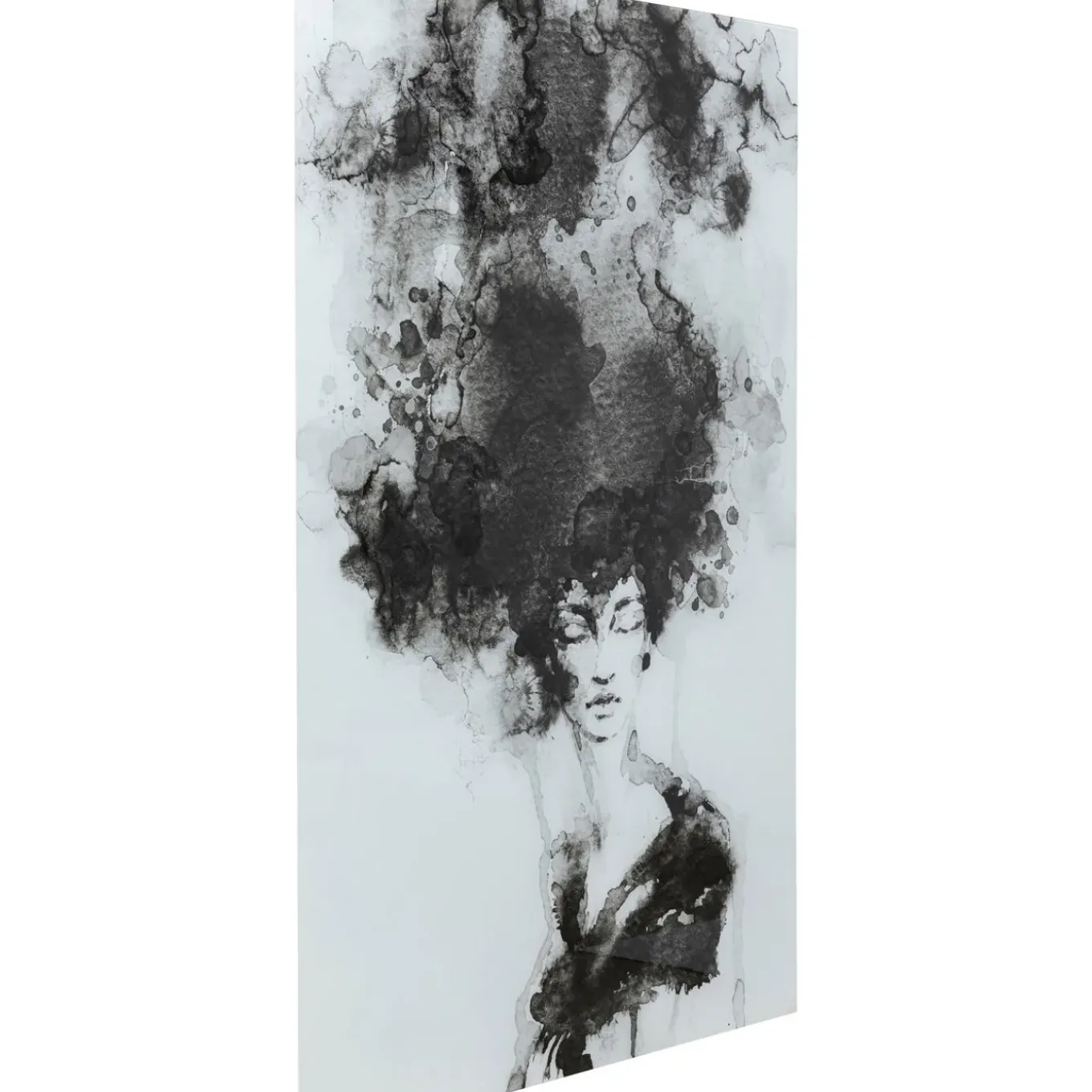Tableau En Verre Smokey Hair 100X150Cm