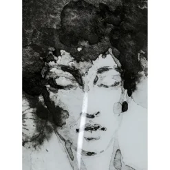 Tableau En Verre Smokey Hair 100X150Cm