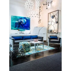 Tableau En Verre Swimming Elephant 180X120
