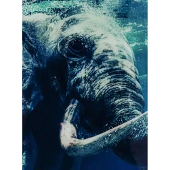 Tableau En Verre Swimming Elephant 180X120