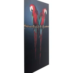 Tableau En Verre Twin Parrot 80X120Cm