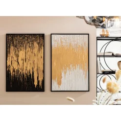 Tableau Encadre Abstract Blanc 80X120Cm